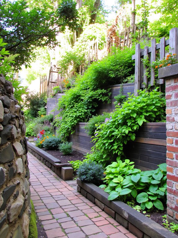 vertical gardening on slopes