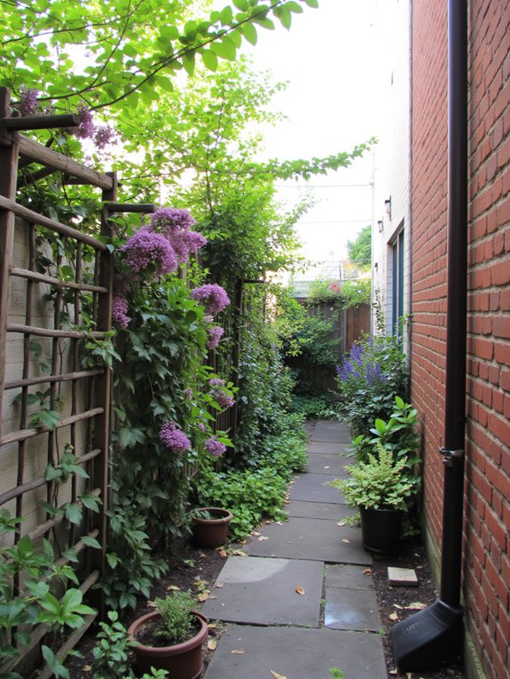 vertical gardening with trellises