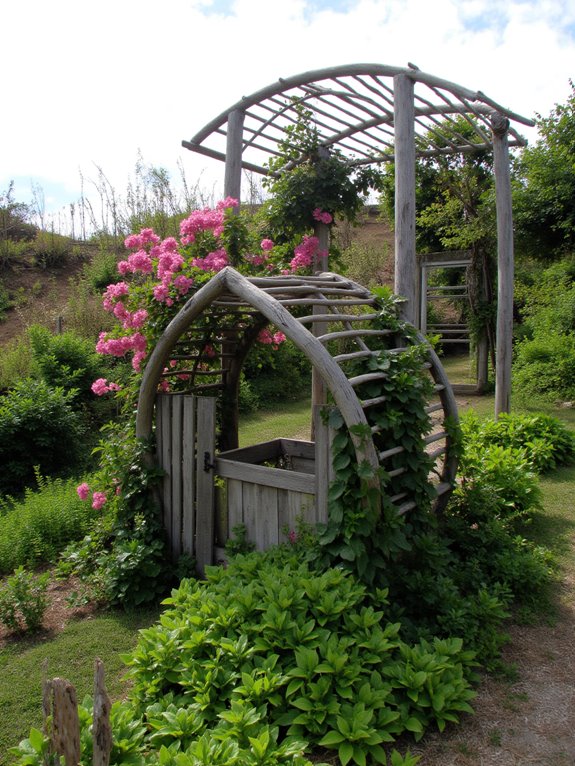 vertical interest with trellis