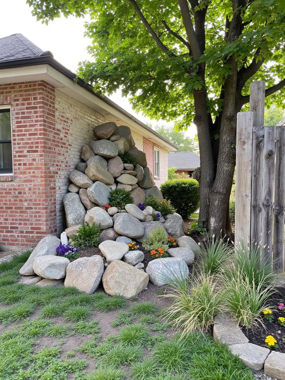 vertical rock garden design
