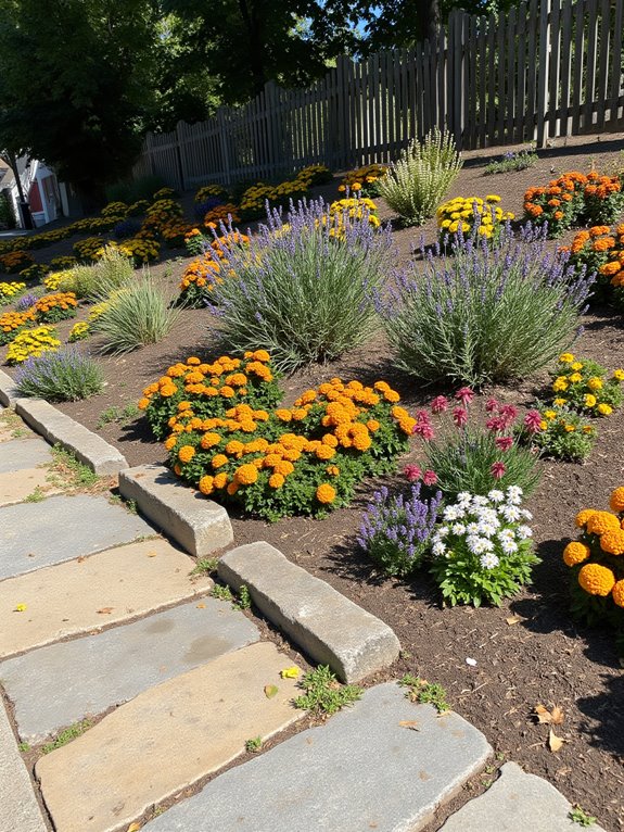 vibrant hill flower arrangement