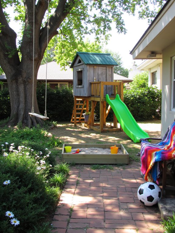 vibrant kids play area