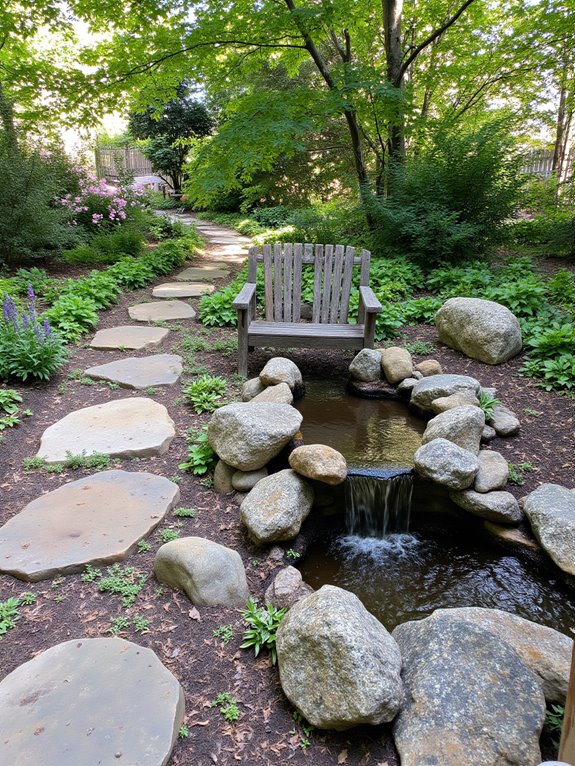 water features enhance tranquility