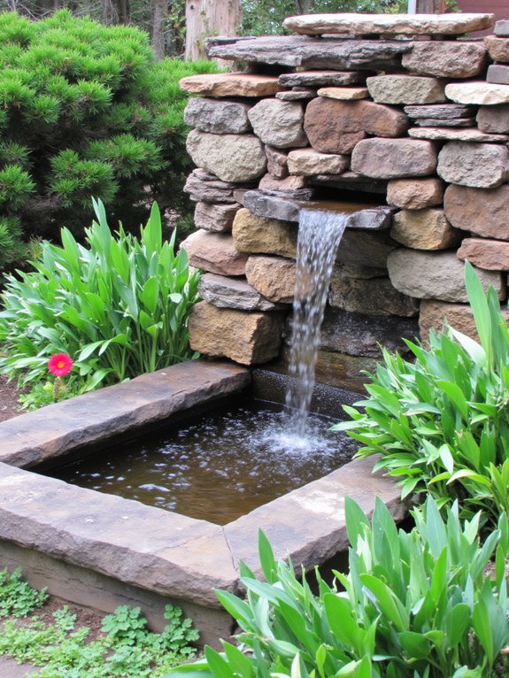 water walls create tranquility