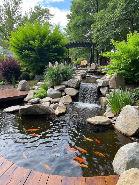 waterfall and pond harmony