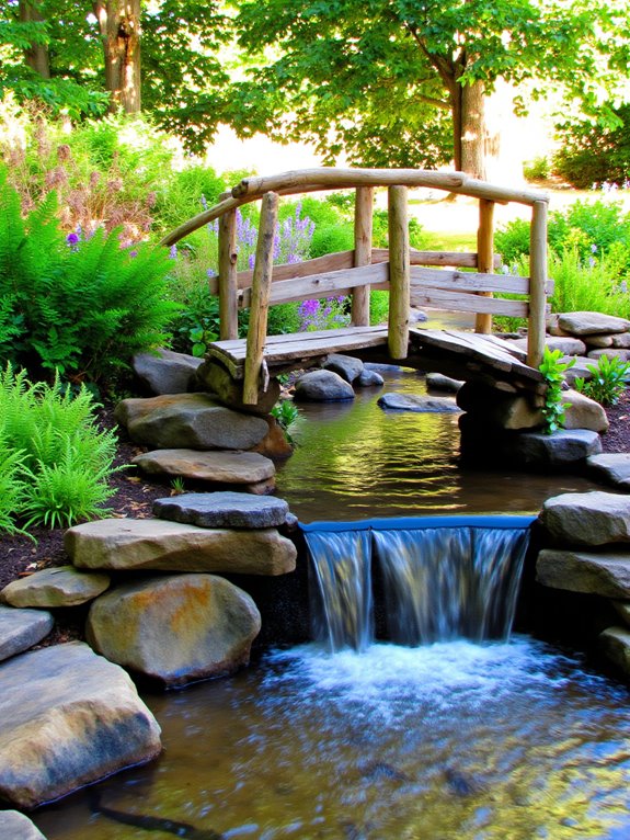 waterfalls enhance garden aesthetics