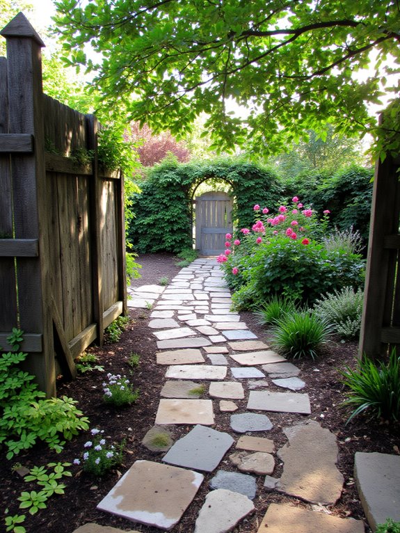 welcoming pathway with pavers