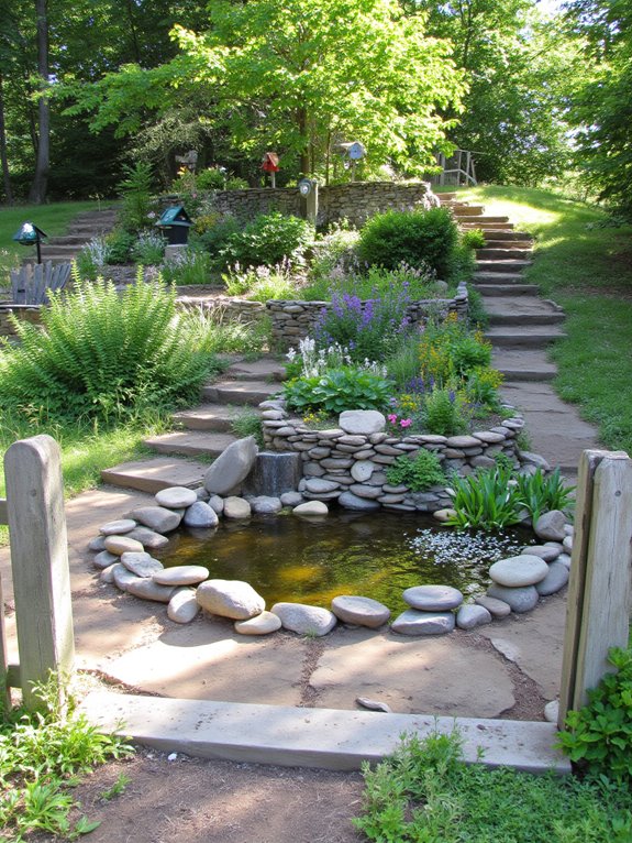 wildlife friendly tiered garden