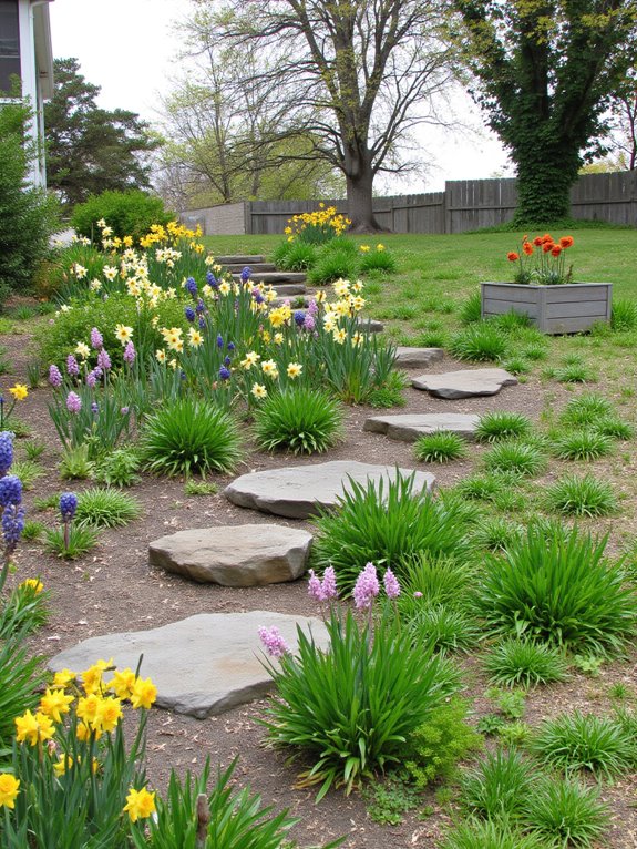 year round colorful flower selection